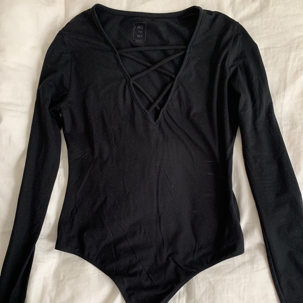 black bodysuit